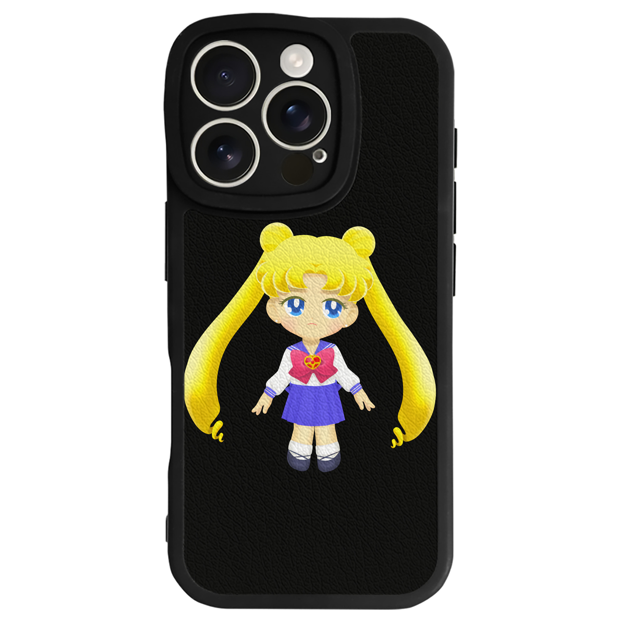 （画像用） 美少女戦士セーラームーン 愛野 美奈子 あいの みなこ Sailor Moon Aino Minako 【iPhone 16シリーズ対応】シリコンスマホケース（レザー調） 材質：シリコン